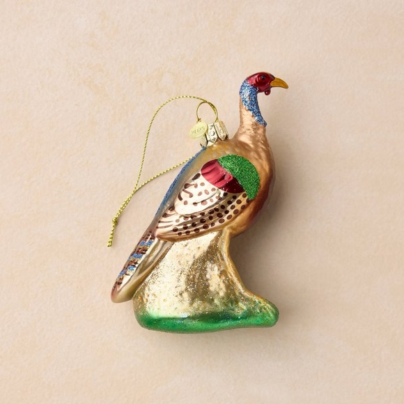 John Derian for Target | Elegant Pheasant Holiday Ornament - Picture 1 of 5